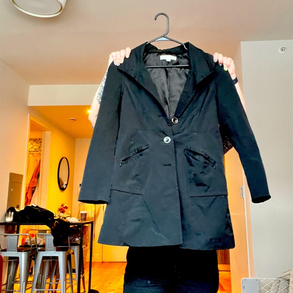 New York & CO Black Trench Coat